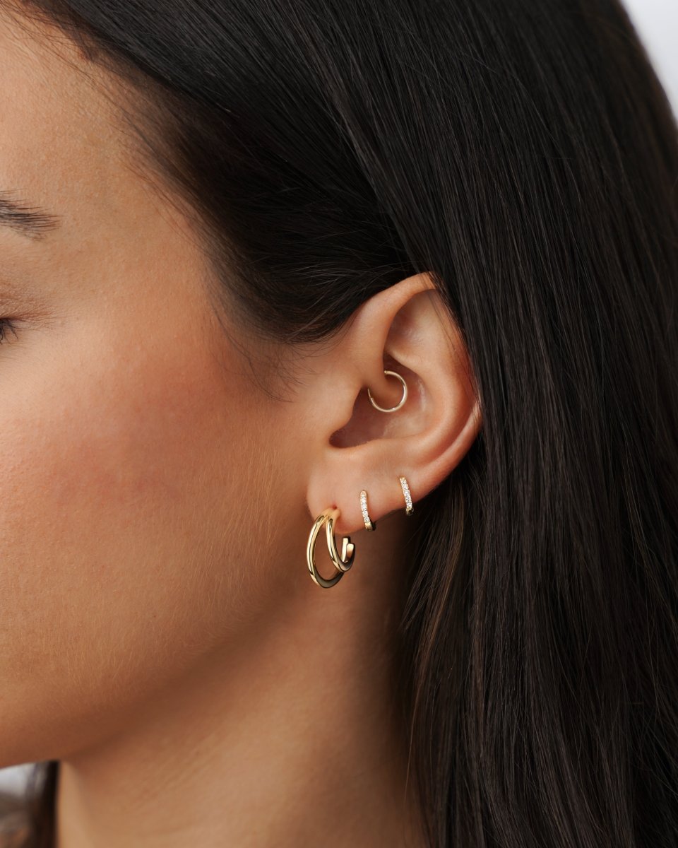 Half Ring Reflex Earrings - Milas Jewels Shop