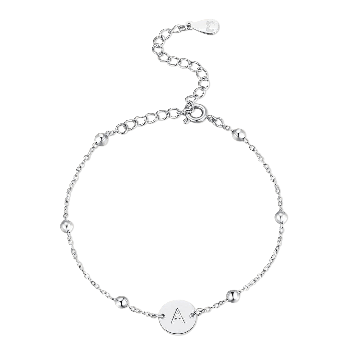 Initial Circle Bracelet - Milas Jewels Shop