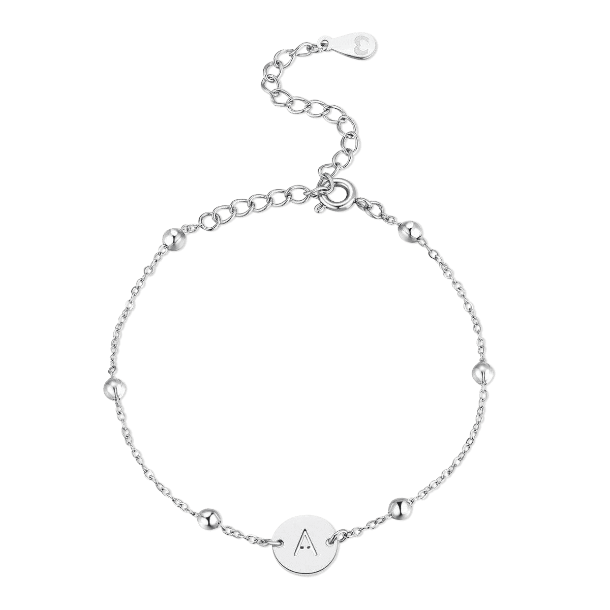 Initial Circle Bracelet