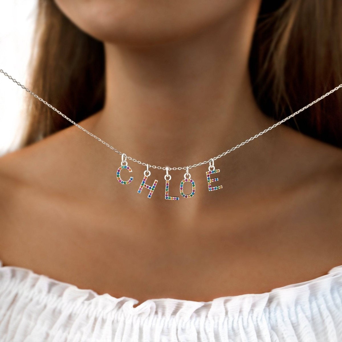 Initial Color Necklace - Milas Jewels Shop