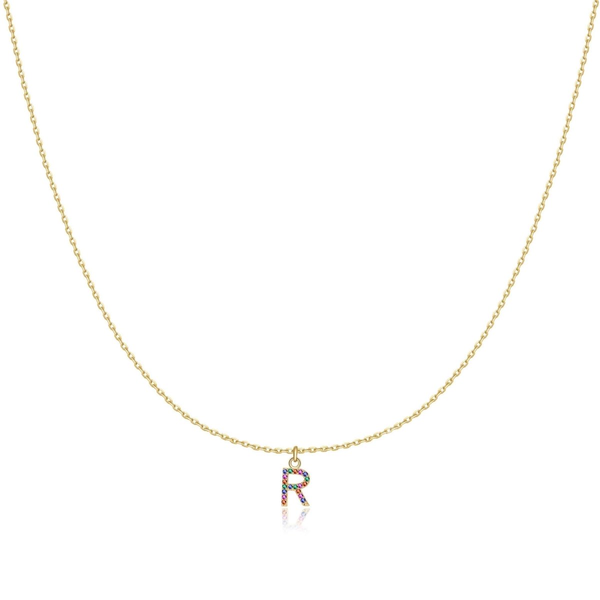 Initial Color Necklace - Milas Jewels Shop