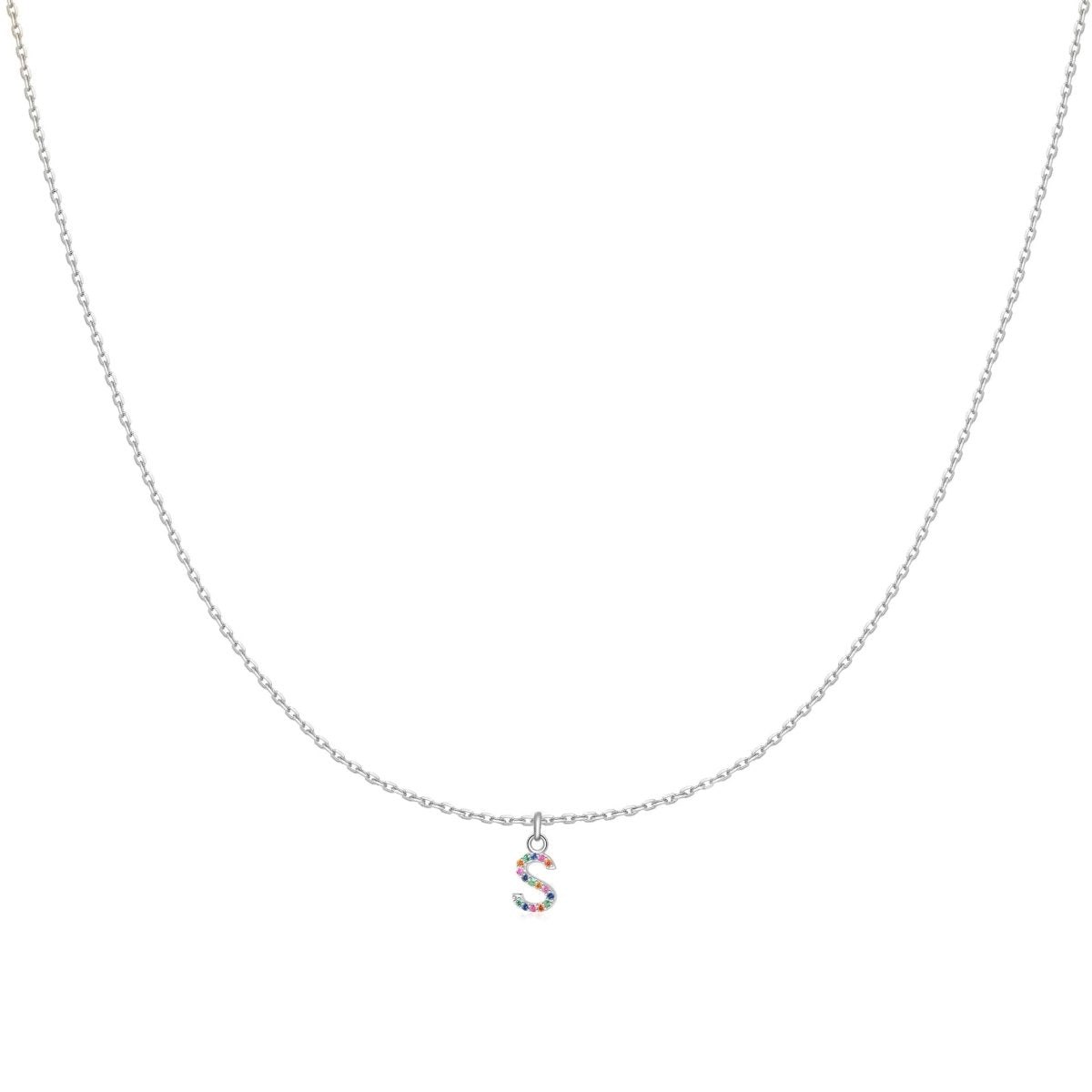 Initial Color Necklace - Milas Jewels Shop
