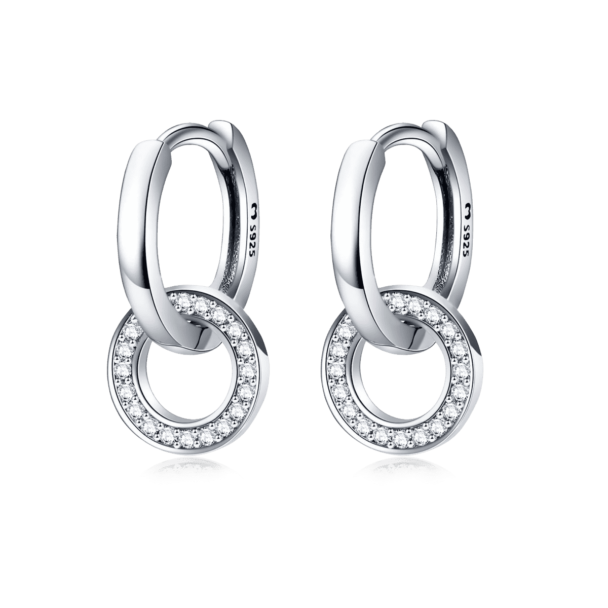 Interlocking Hoops Earrings - Milas Jewels Shop