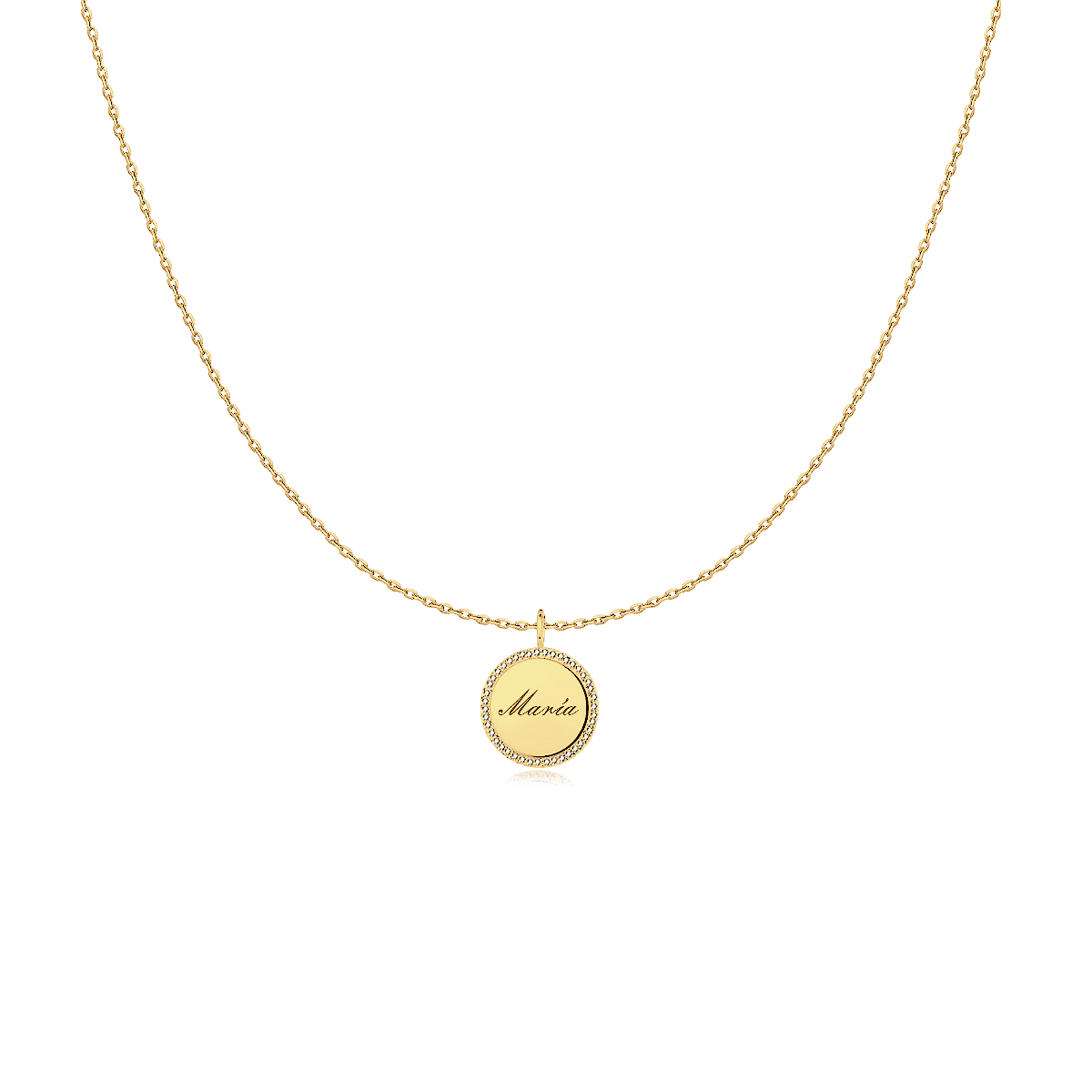Medallion Necklace - Personalized - Milas Jewels Shop