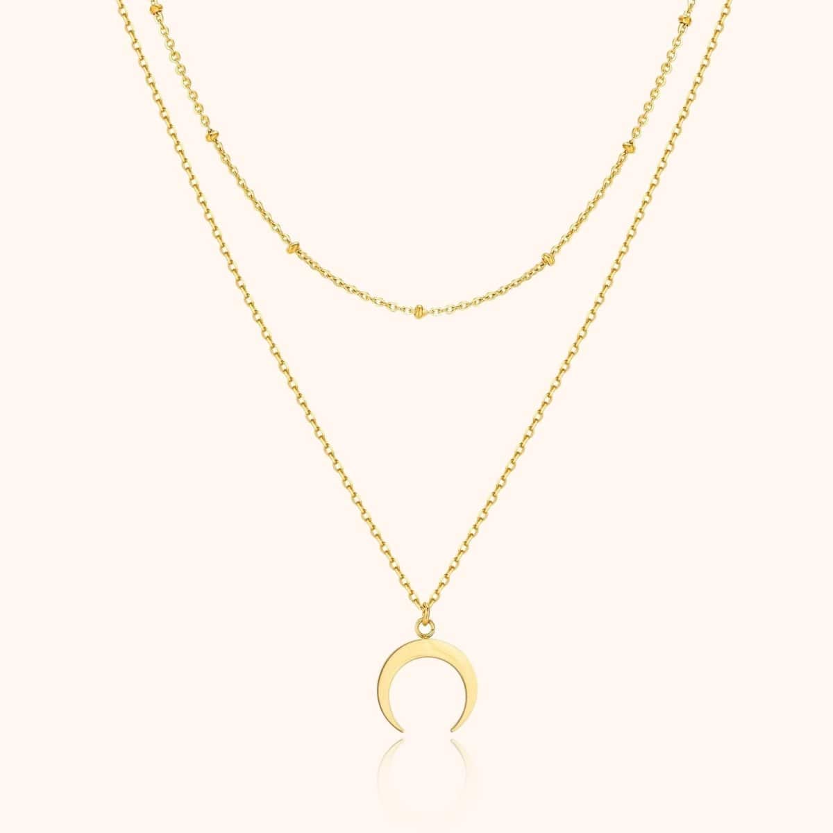 "Moon Slice" Necklace - Milas Jewels Shop