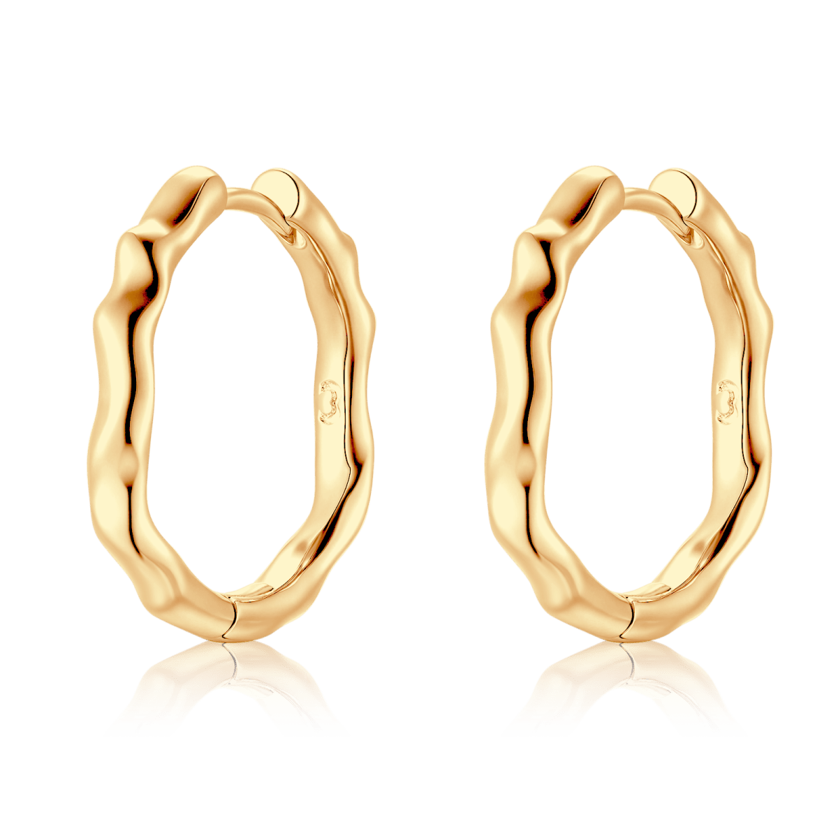 Wave Hoop Earrings