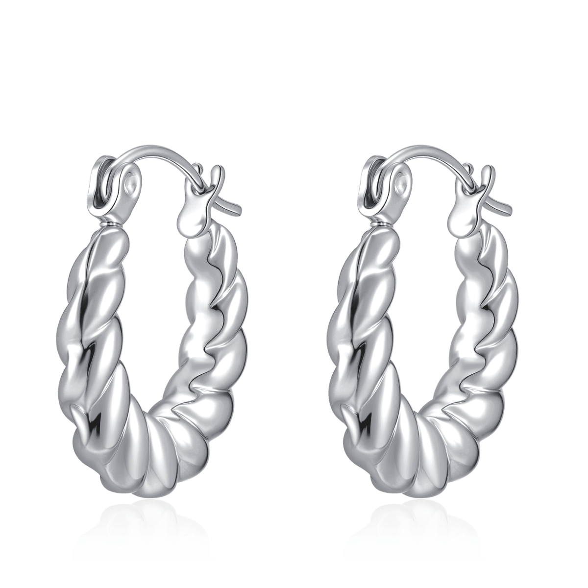 Twisted Hoop Earrings - Milas Jewels Shop