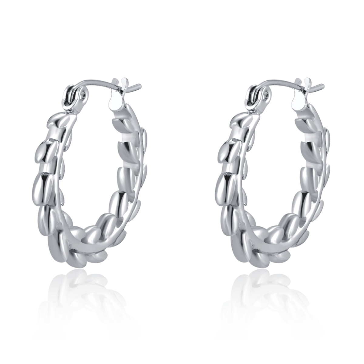 Threaded Hoop Earrings - Milas Jewels Shop