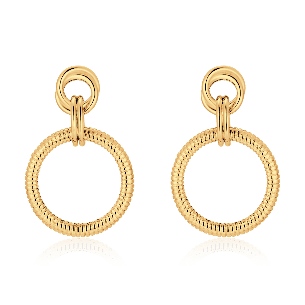 Textured Hoop Earrings