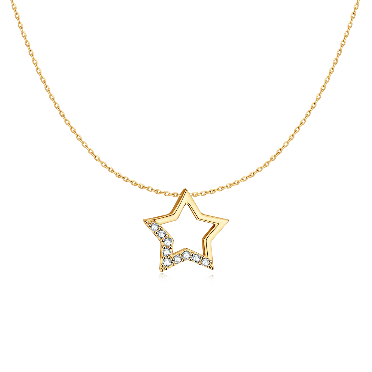 Pentagonal Star Necklace - Milas Jewels Shop