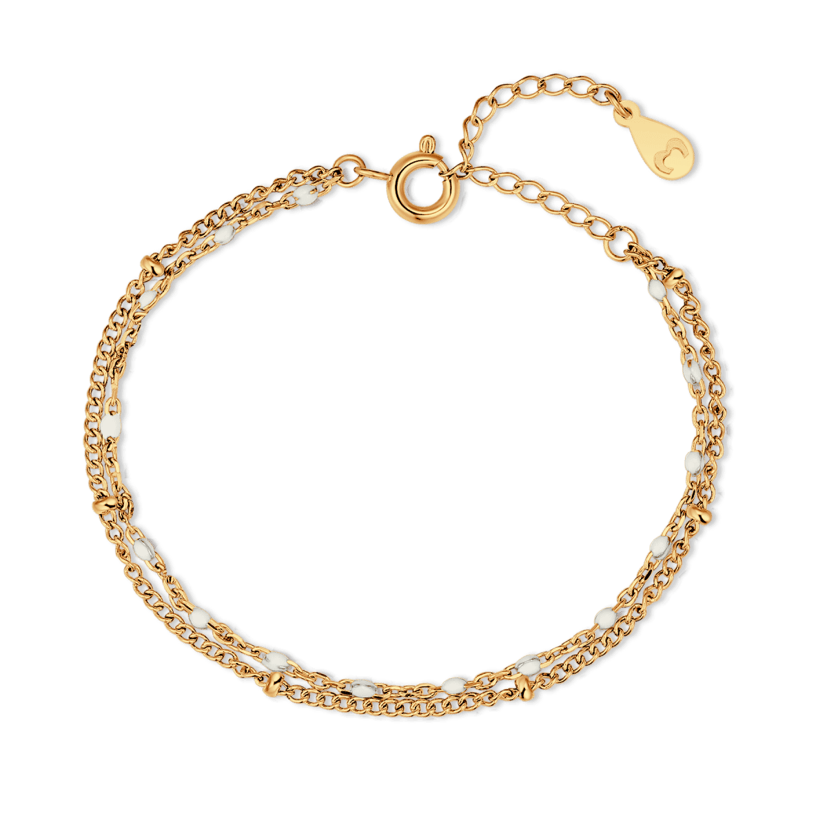 White Beads Bracelet