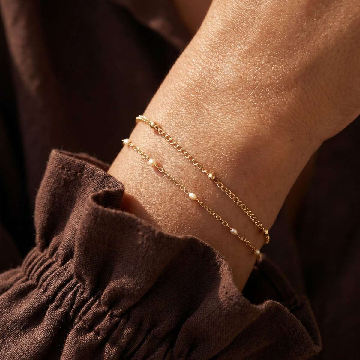 White Beads Bracelet