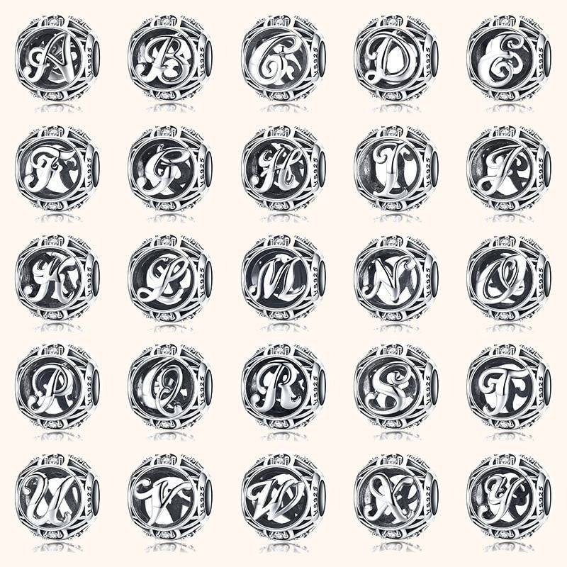 "Round Letter" Bead - Milas Jewels Shop