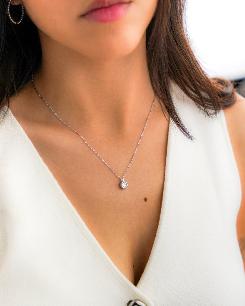 Small Zircon Necklace - Milas Jewels Shop