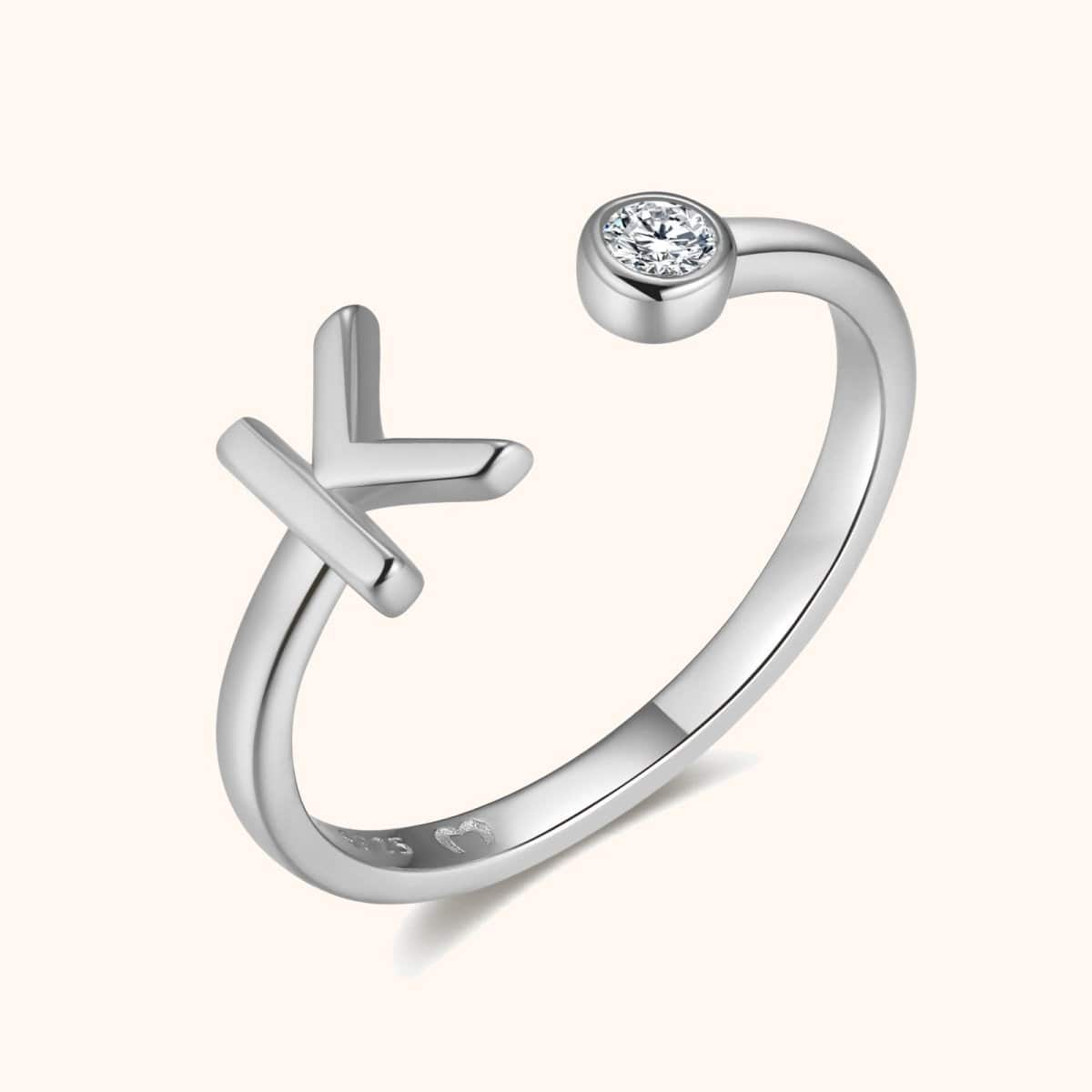 "Top Letter" Ring - Milas Jewels Shop