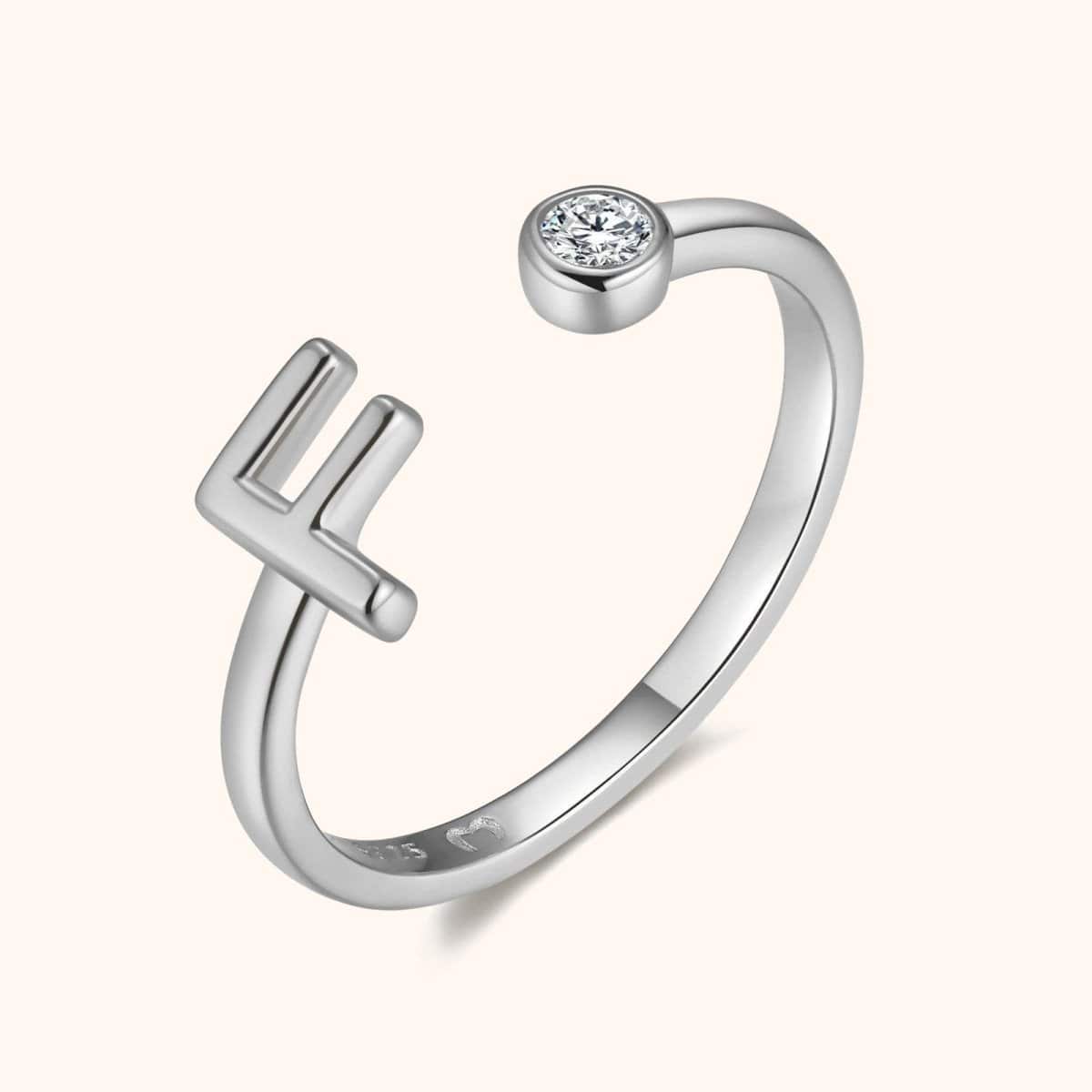 "Top Letter" Ring - Milas Jewels Shop