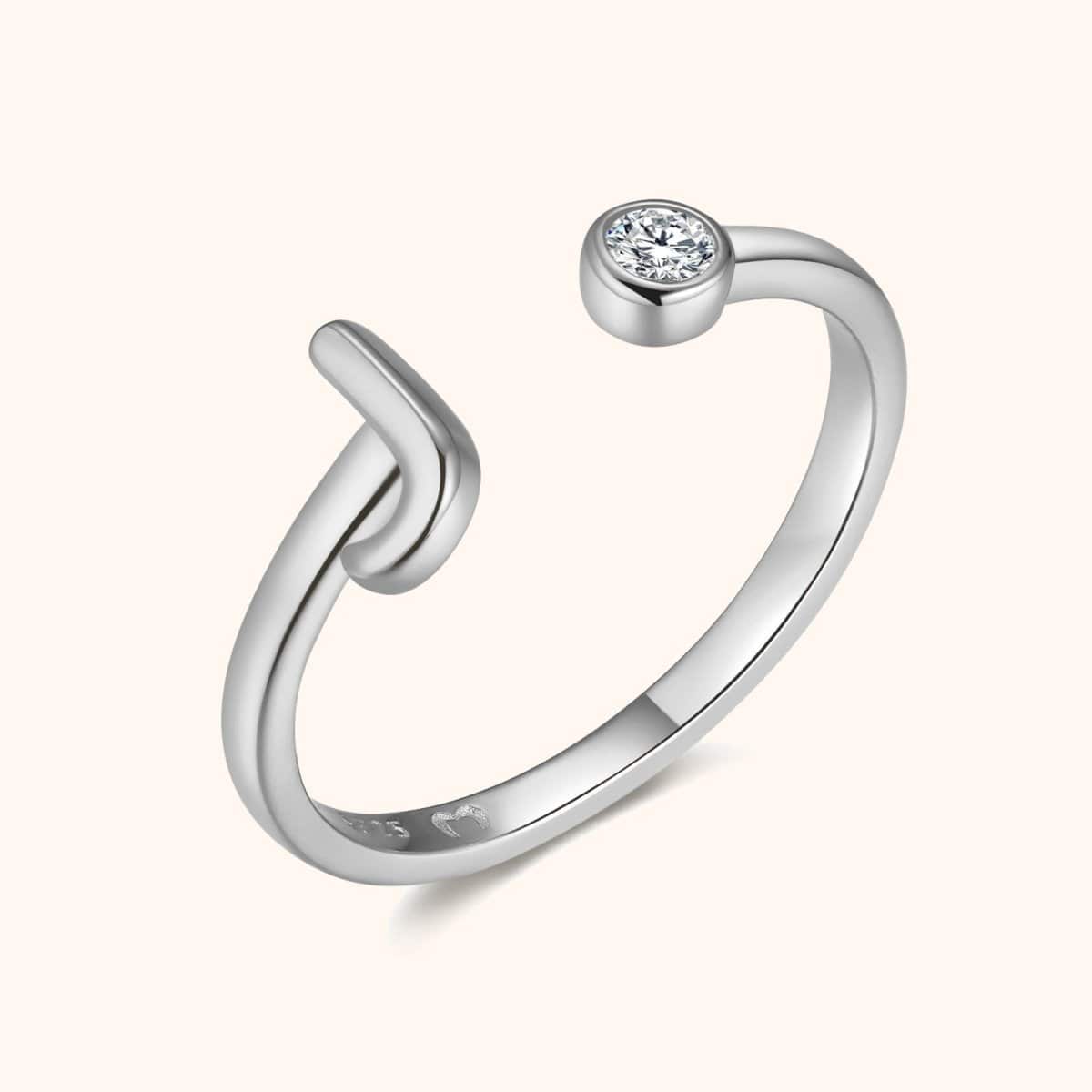 "Top Letter" Ring - Milas Jewels Shop
