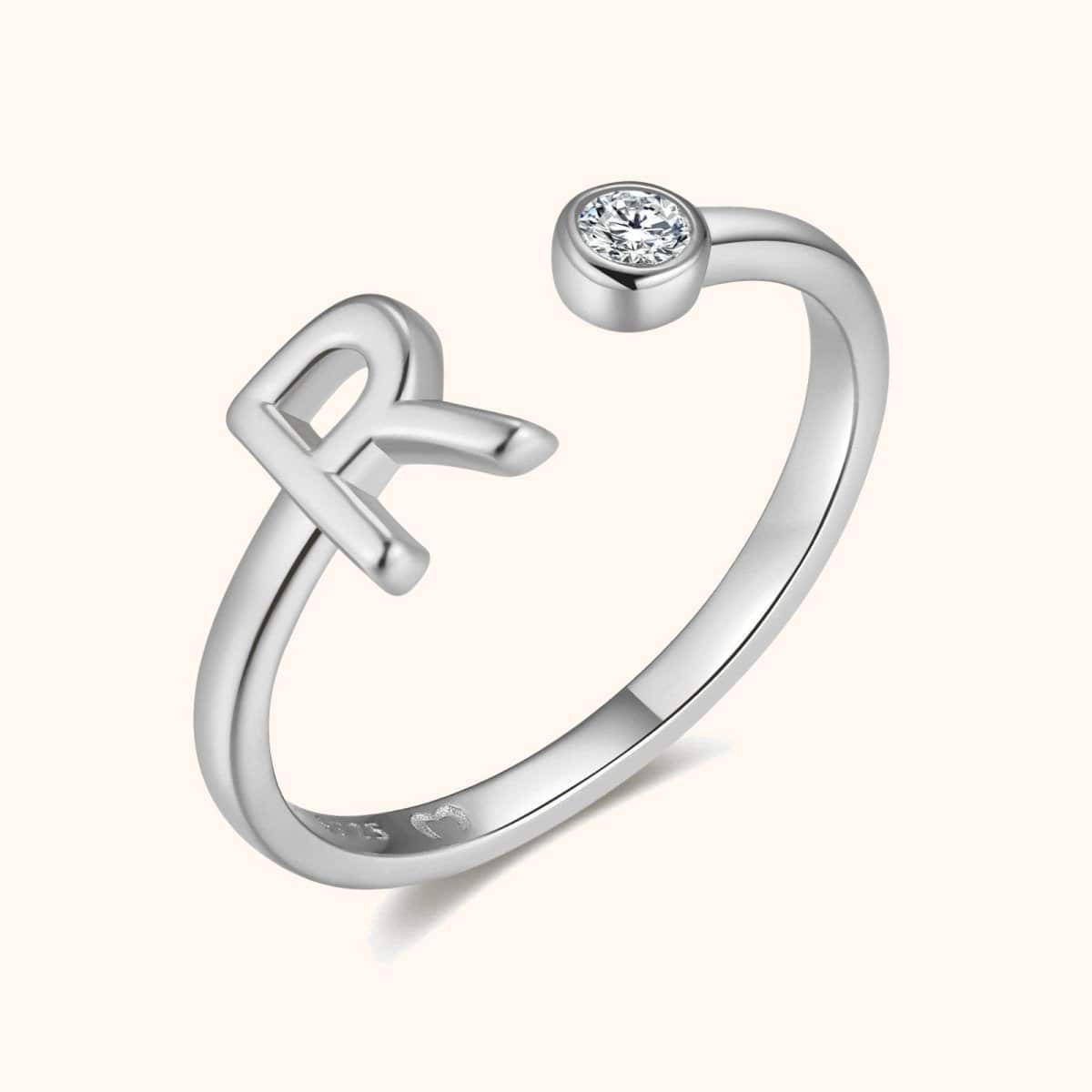 "Top Letter" Ring - Milas Jewels Shop