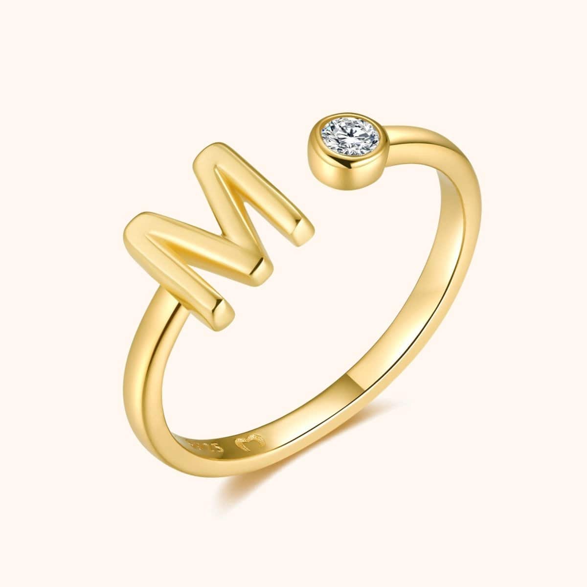"Top Letter" Ring - Milas Jewels Shop