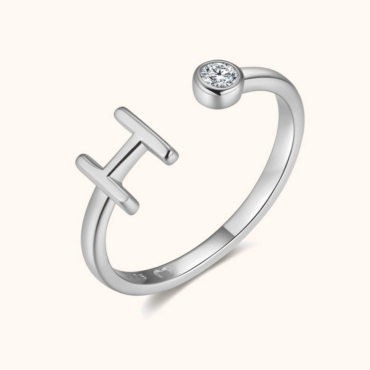 "Top Letter" Ring - Milas Jewels Shop