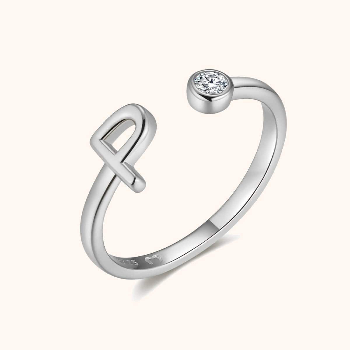 "Top Letter" Ring - Milas Jewels Shop