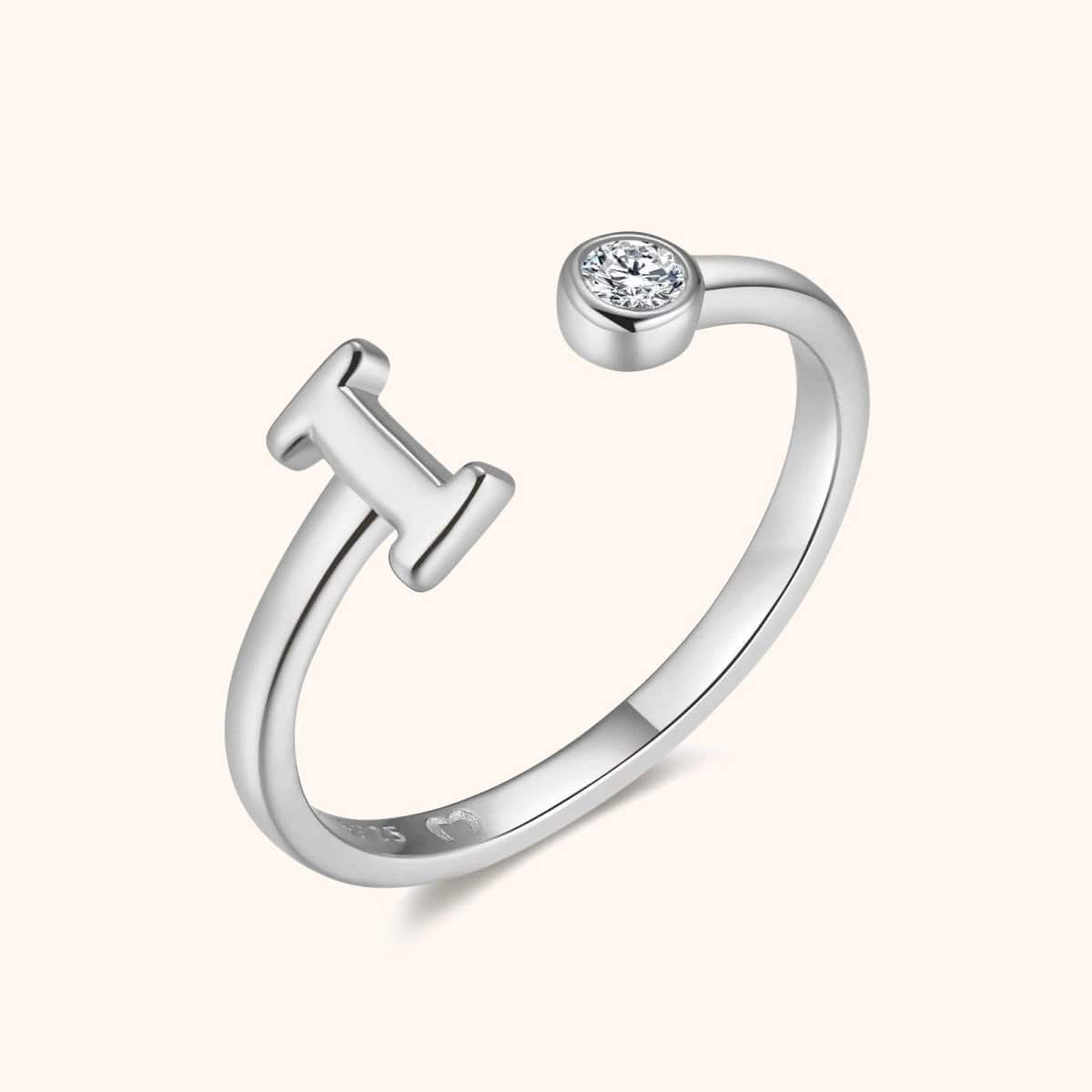"Top Letter" Ring - Milas Jewels Shop