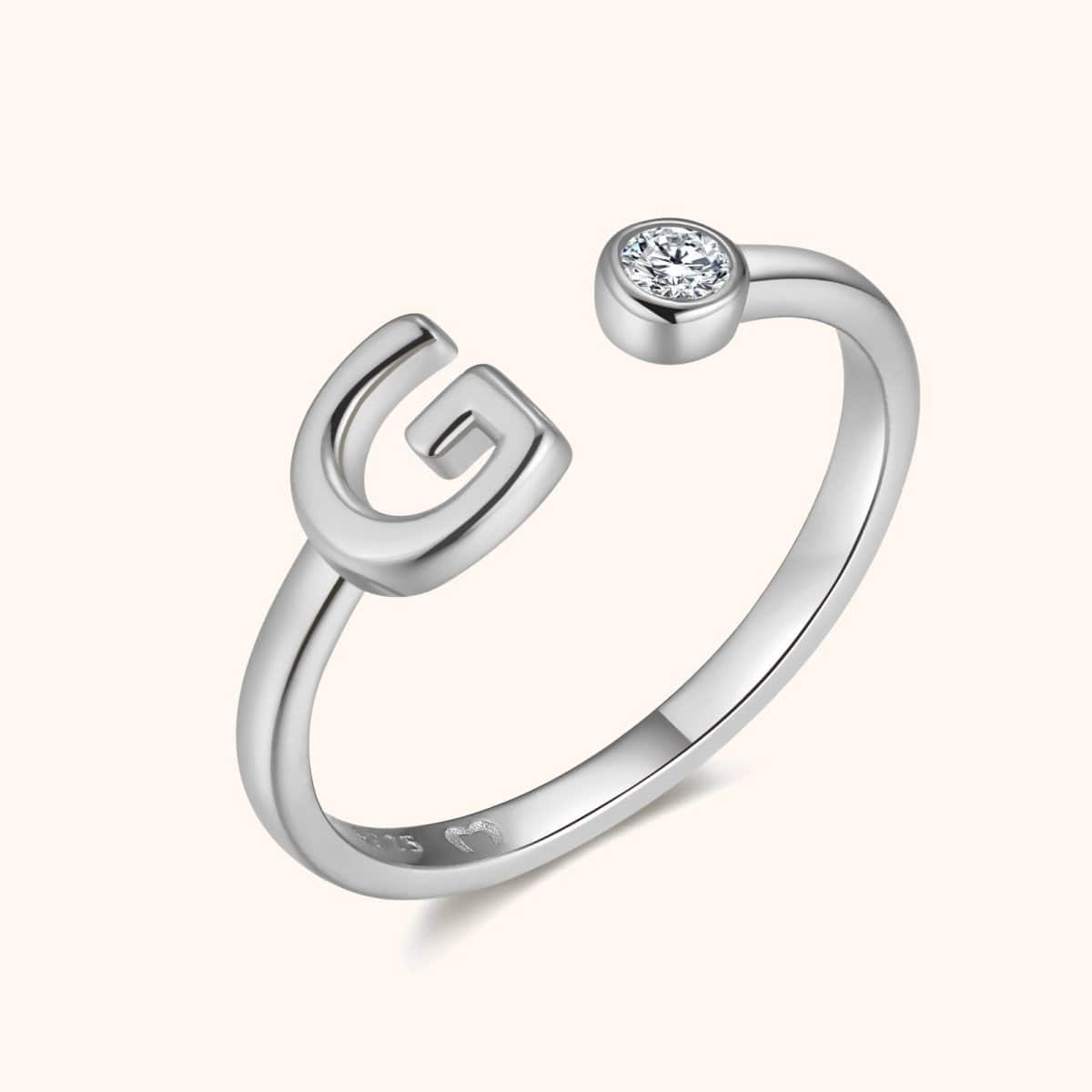 "Top Letter" Ring - Milas Jewels Shop