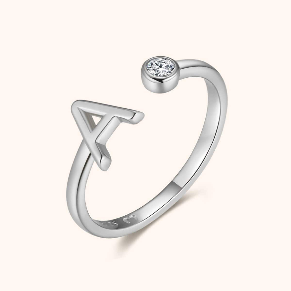 "Top Letter" Ring - Milas Jewels Shop