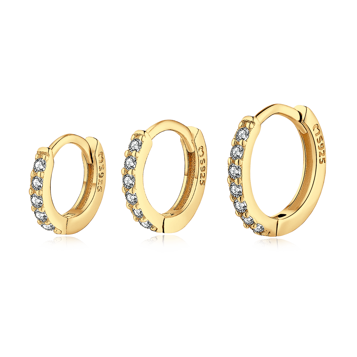 Triple Hoops Earrings - Milas Jewels Shop
