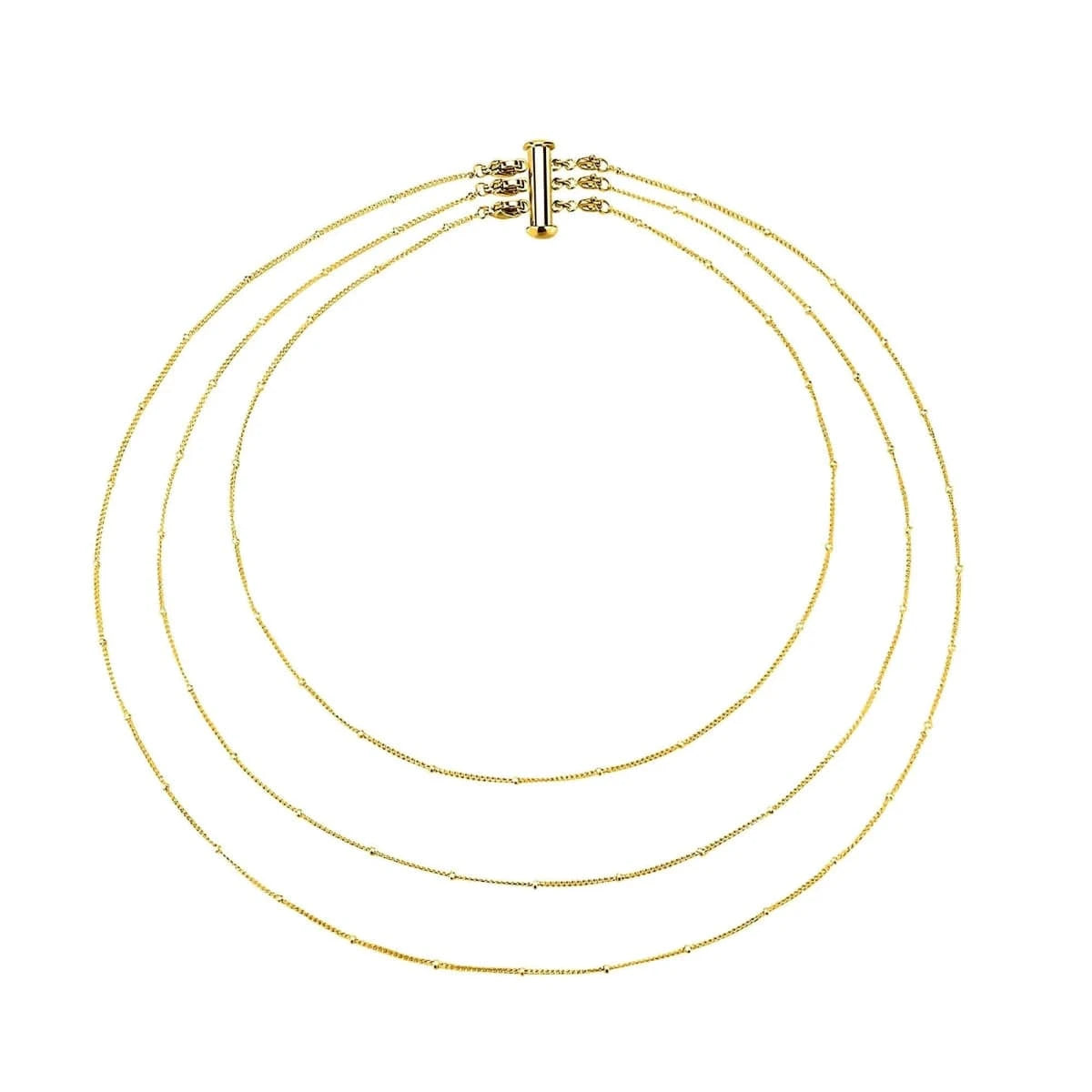 "3 Chains" Necklace - Milas Jewels Shop