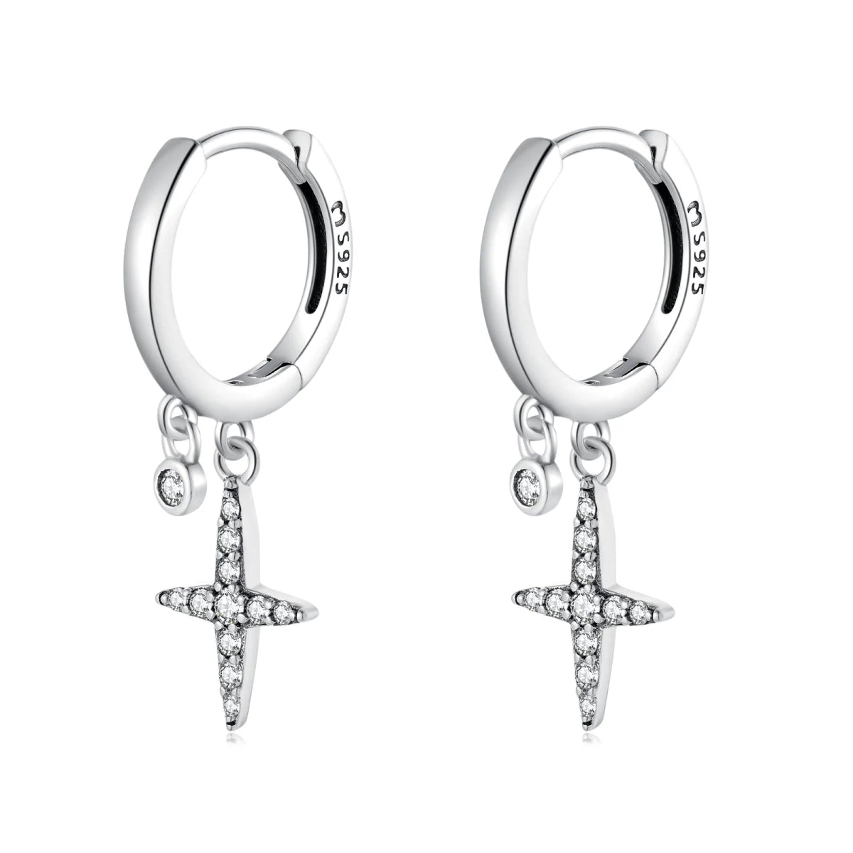 "Bright Cross" Earrings - Milas Jewels Shop
