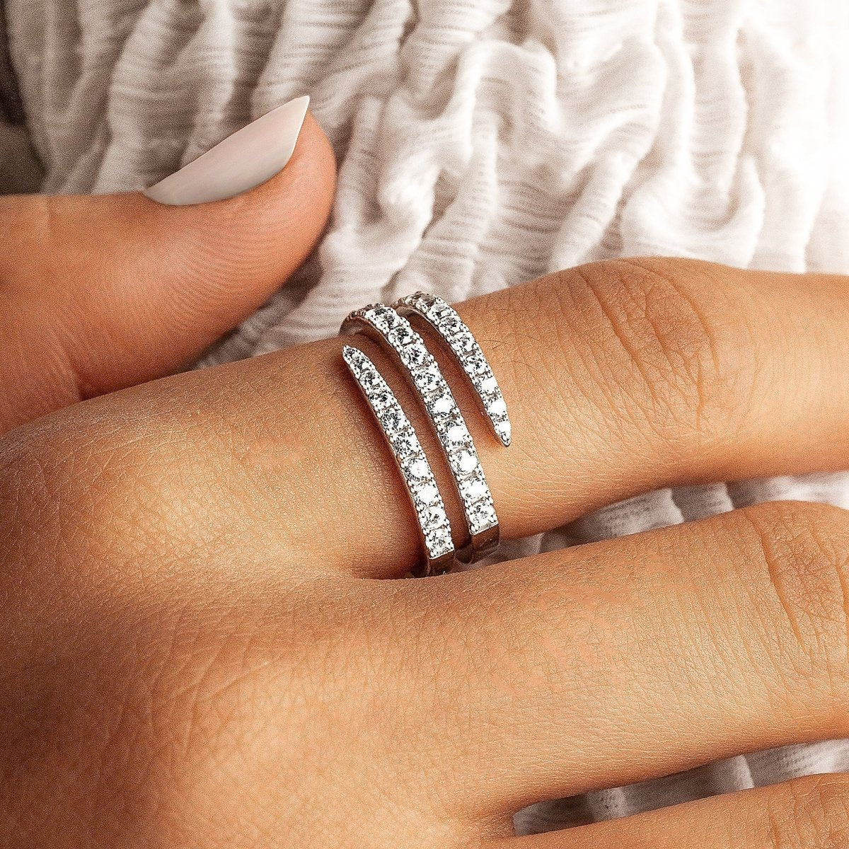 "Bright Spiral" Ring - Milas Jewels Shop