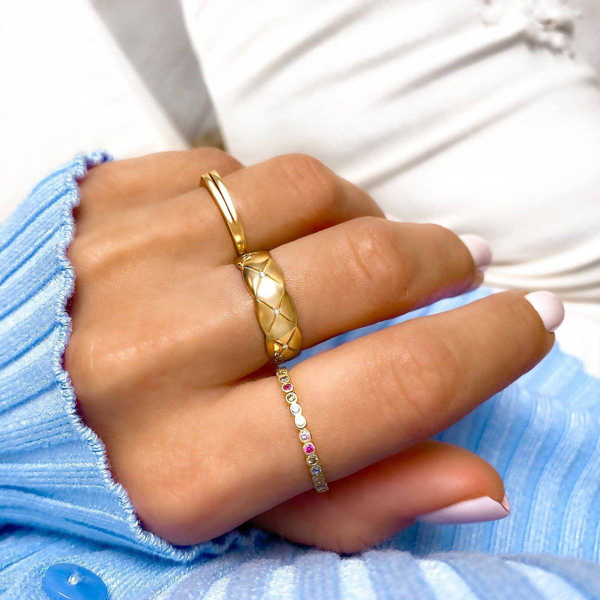 "Circular Colors" Ring - Milas Jewels Shop