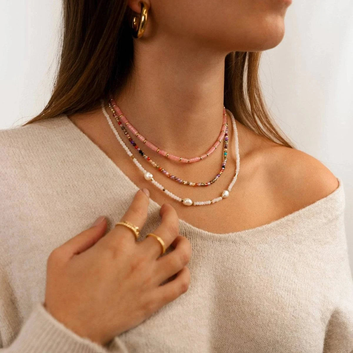 "Colored Balls" Necklace - Milas Jewels Shop