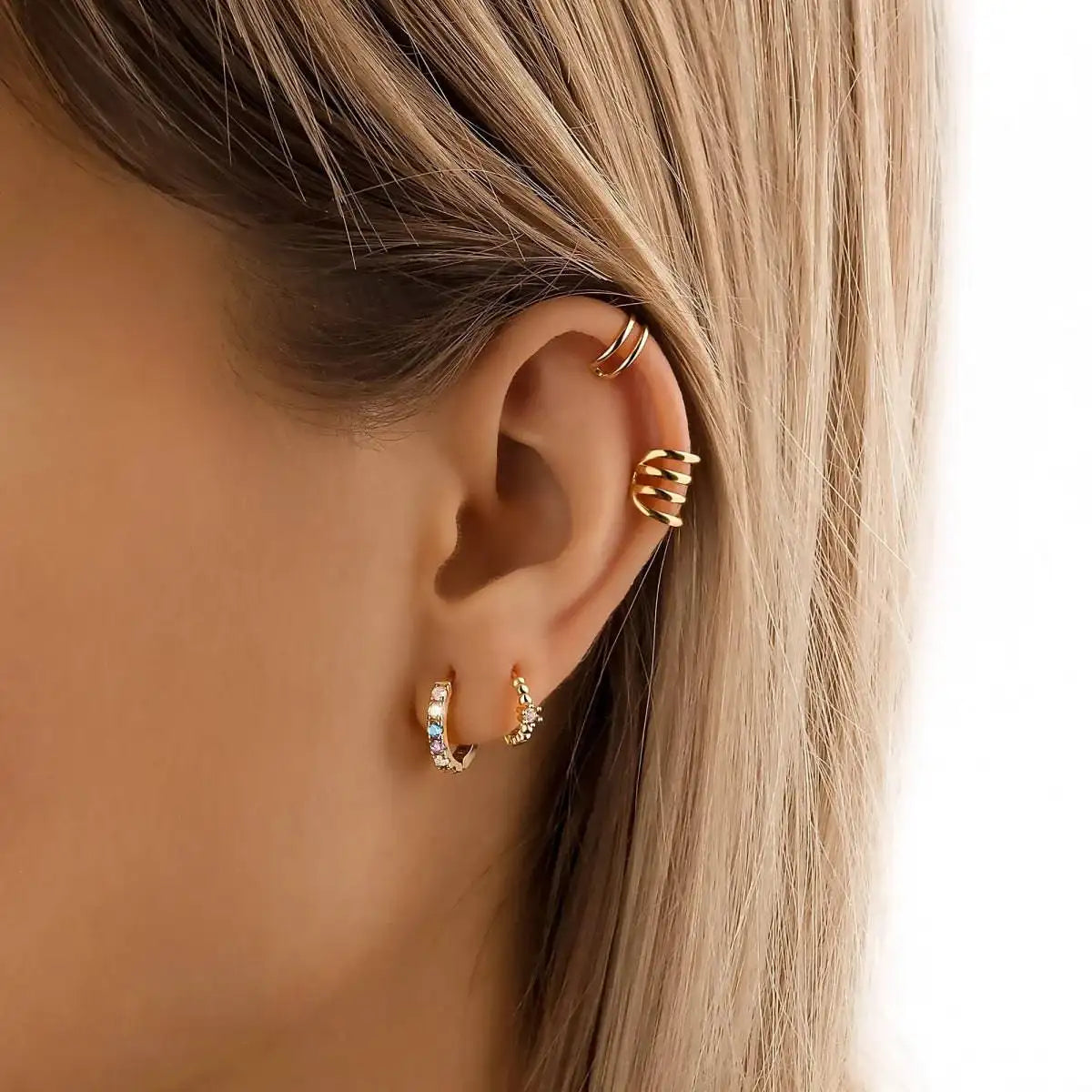 Colorful Zircons Earrings