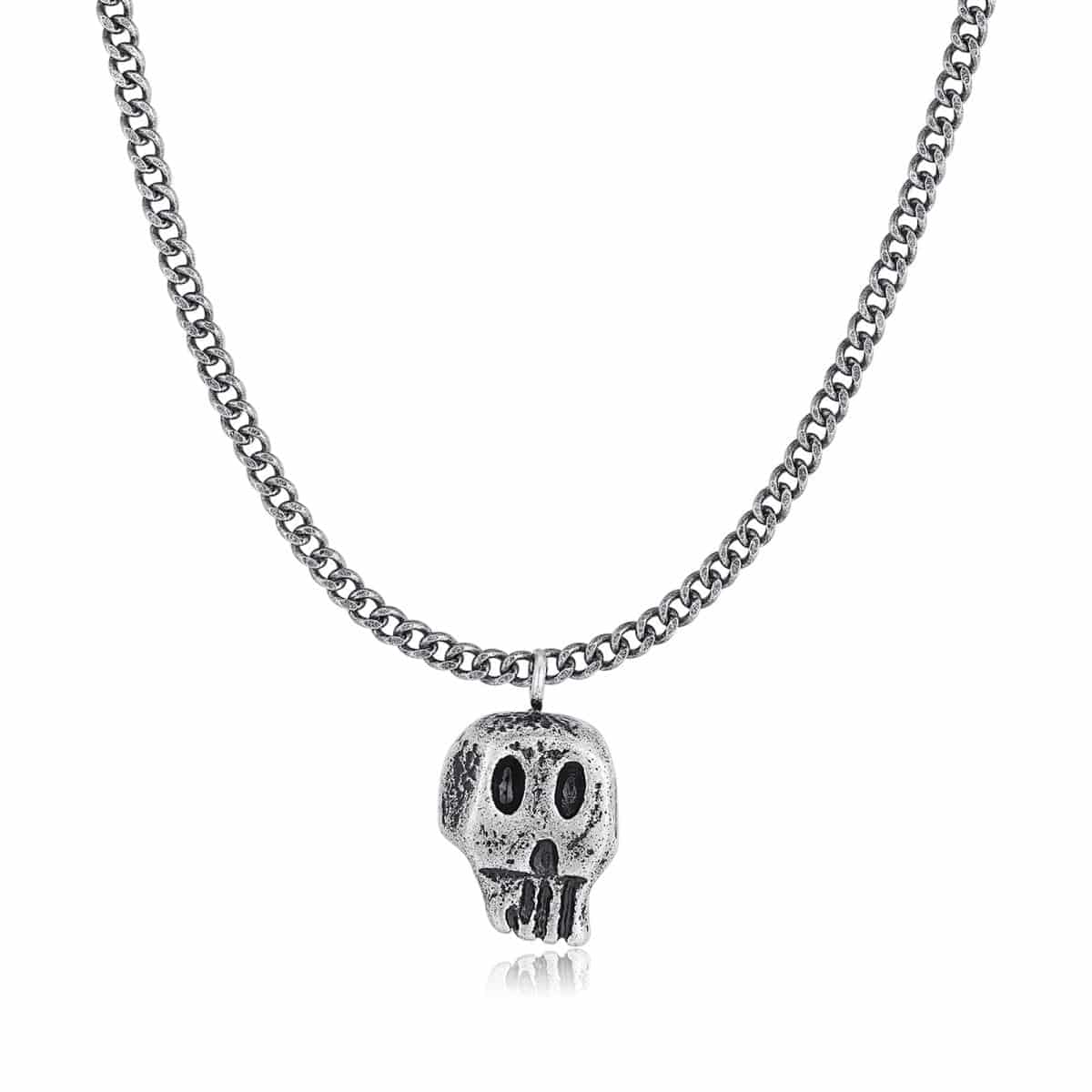 "Cranium" BRAVE Men's Necklace - Milas Jewels Shop