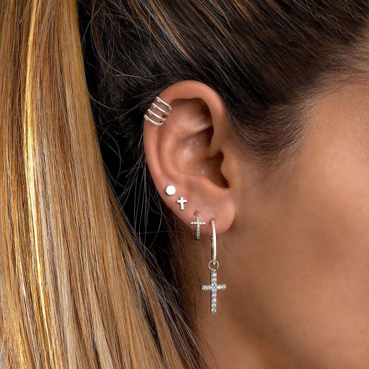 Cross Mini Earrings