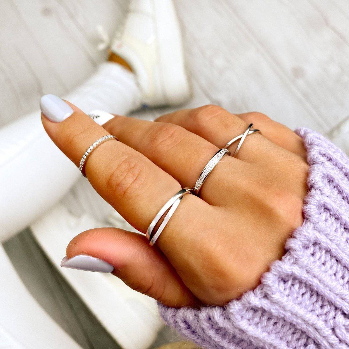 "Crossed" Ring - Milas Jewels Shop