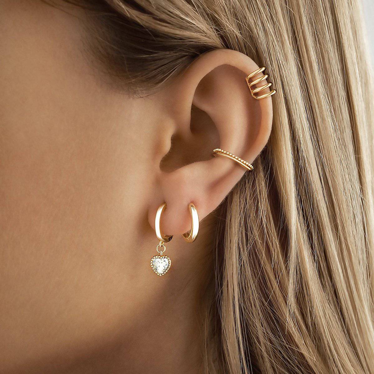 "Crystal Heart" Earrings - Milas Jewels Shop