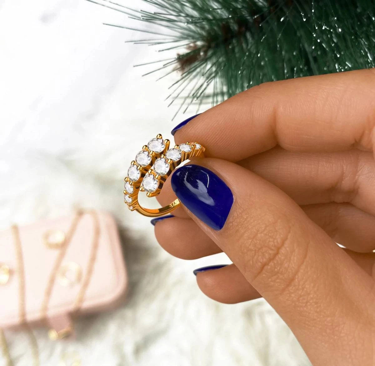 "Curly Zirconia" Ring - Milas Jewels Shop