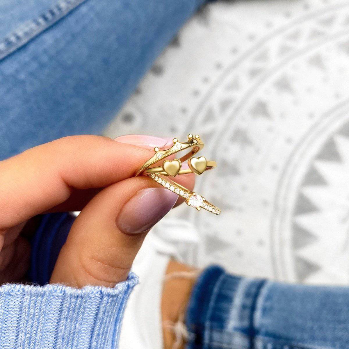 "Duplo Heart" Ring - Milas Jewels Shop