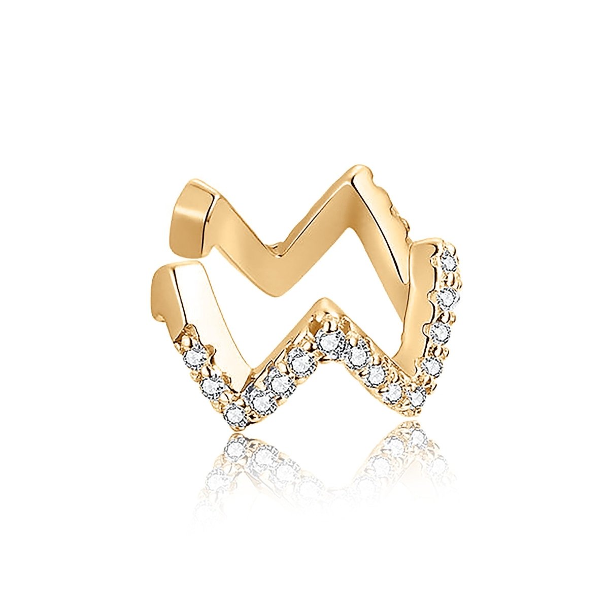 "Ear Cuff - Flashy" Earrings - Milas Jewels Shop