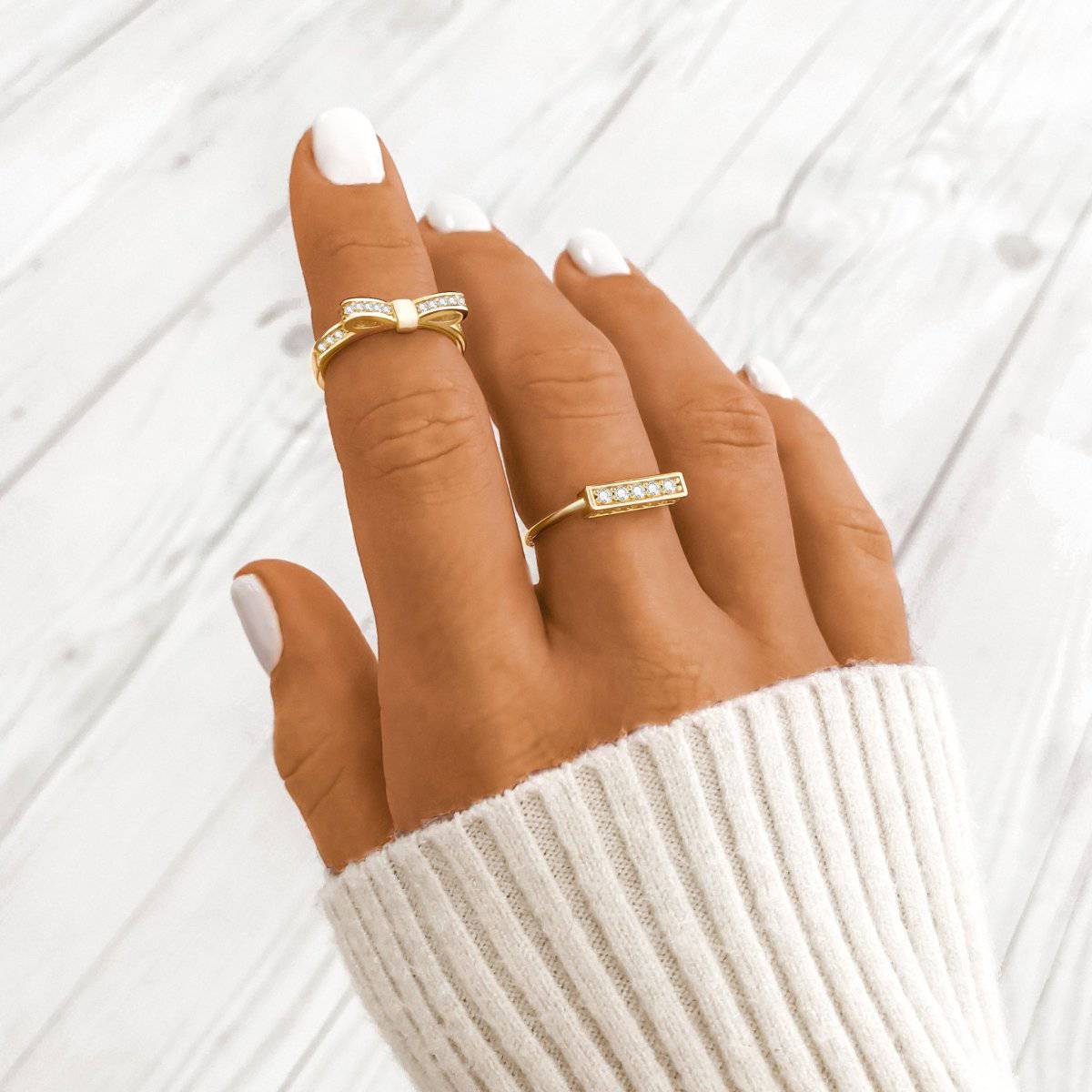 "Elegant Bow" Ring - Milas Jewels Shop