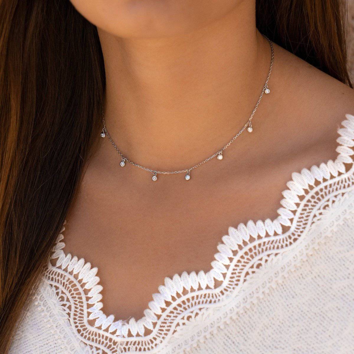 "Elegant Crystal" Necklace - Milas Jewels Shop