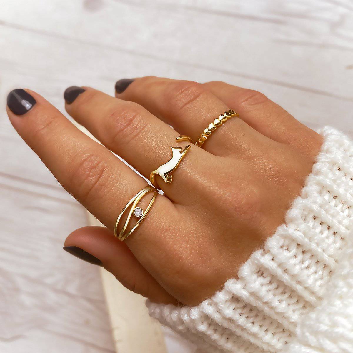 "Elliptic" Ring - Milas Jewels Shop
