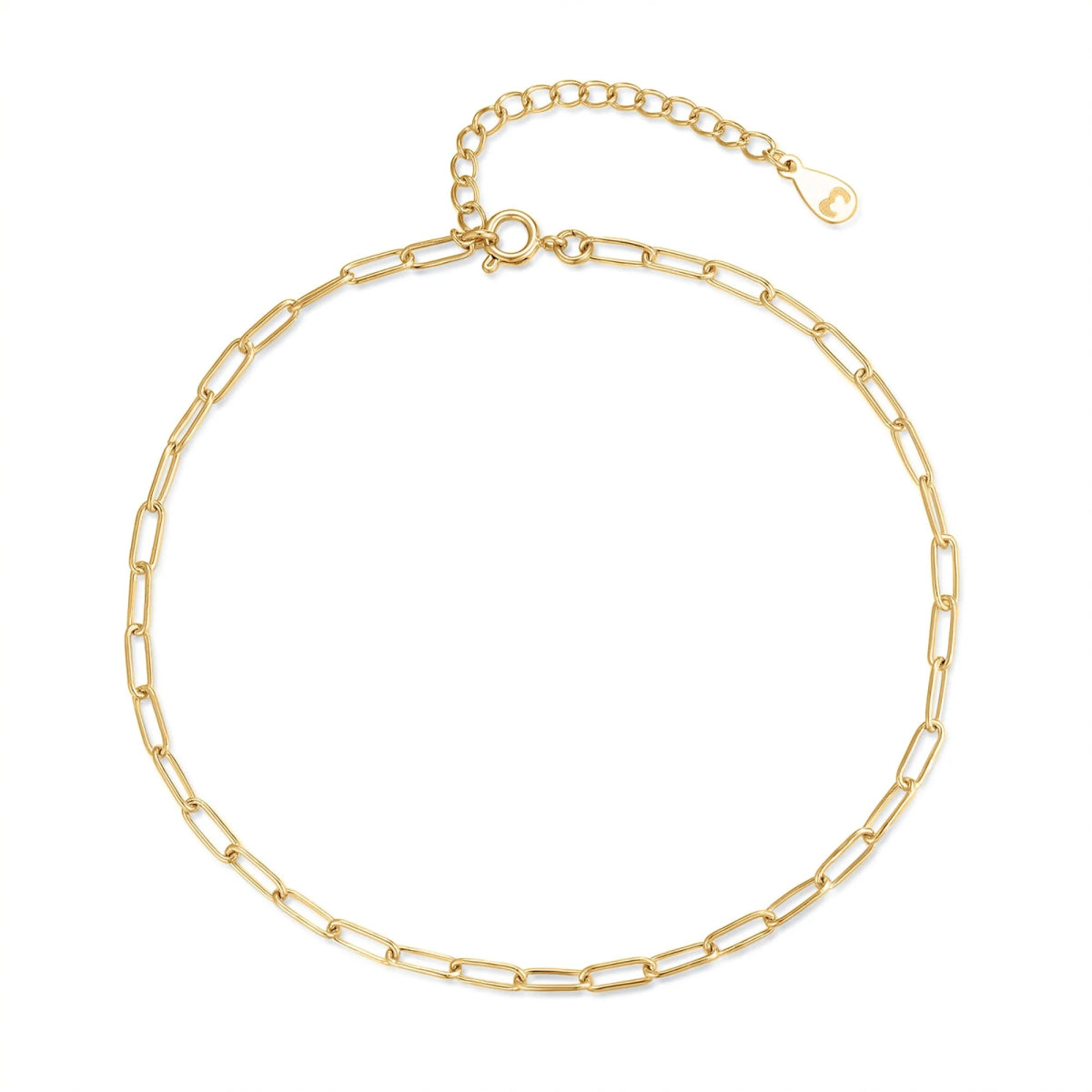 "Fine Link" Anklet - Milas Jewels Shop