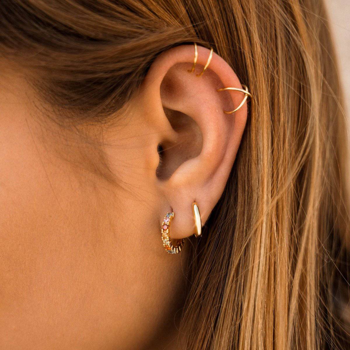 "Half Ring Tropical" Earrings - Milas Jewels Shop