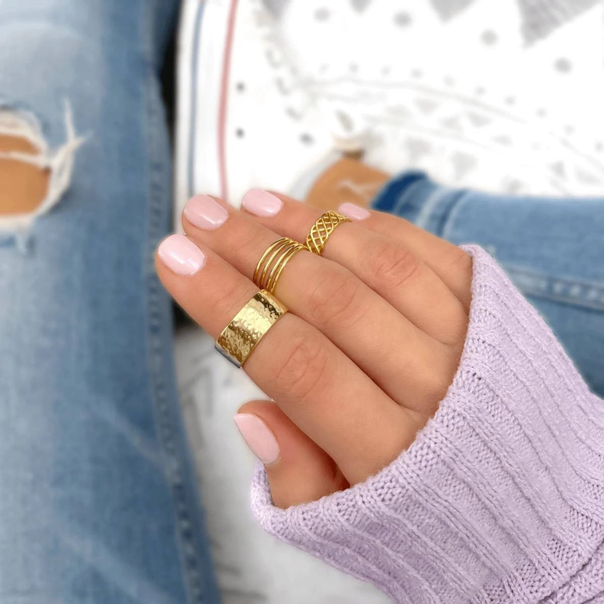 "Hollow" Ring - Milas Jewels Shop