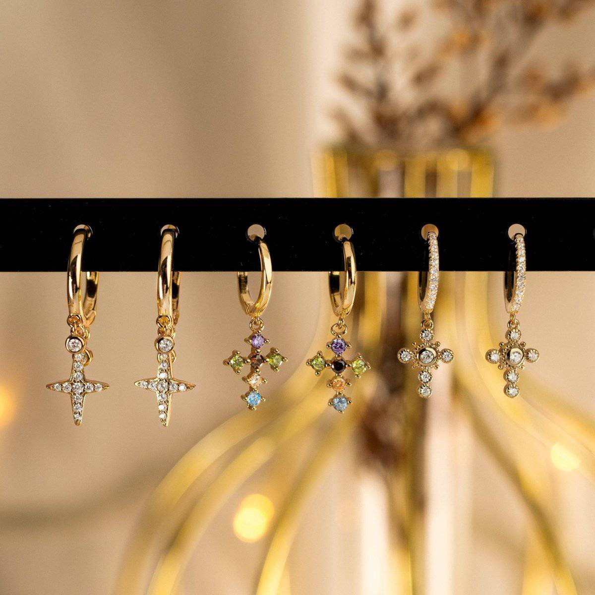 "Holy Cross" Earrings - Milas Jewels Shop