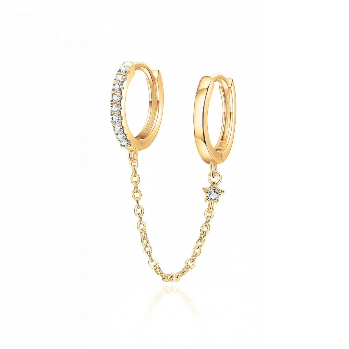 "Hoop Chain" Earrings - Milas Jewels Shop